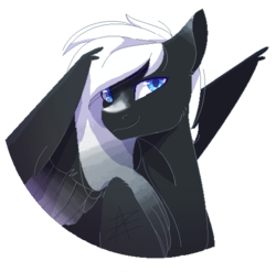Size: 496x490 | Tagged: safe, artist:myralilth, oc, oc only, pegasus, pony, bust, male, portrait, simple background, solo, stallion, transparent background