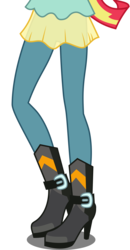 Size: 1640x3157 | Tagged: dead source, safe, artist:teentitansfan201, edit, vector edit, sunset shimmer, equestria girls, g4, my little pony equestria girls: friendship games, boots, clothes, cropped, female, high heel boots, leg focus, legs, pants, pictures of legs, simple background, solo, transparent background, vector