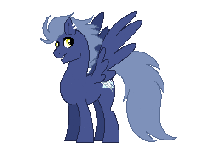 Size: 200x152 | Tagged: safe, artist:nemovonsilver, oc, oc only, oc:feather bliss, pony, animated, blinking, gif, piercing, pixel art, solo