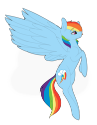 Size: 2203x2821 | Tagged: safe, artist:cyrinthia, rainbow dash, pony, g4, cloud, female, flying, high res, simple background, solo, transparent background