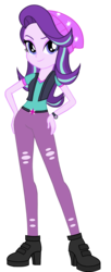 Size: 1280x3147 | Tagged: safe, artist:imperfectxiii, artist:lifes-remedy, artist:sunsetshimmer333, starlight glimmer, equestria girls, g4, mirror magic, spoiler:eqg specials, female, hand on hip, looking at you, simple background, solo, transparent background, vector, watch, wristwatch