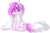 Size: 1024x671 | Tagged: safe, artist:vanillaswirl6, oc, oc only, oc:stardust, earth pony, pony, :p, blushing, cheek fluff, chest fluff, chibi, commission, cute, ear fluff, fluffy, long mane, looking at you, pastel, photoshop, pink, shading, simple background, sitting, smiling, solo, sparkles, sparkly, tongue out, transparent background