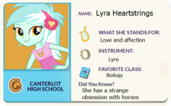 Size: 512x318 | Tagged: safe, edit, lyra heartstrings, equestria girls, g4, counter-humie, eqg profiles, female, humie, solo, text