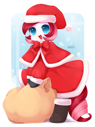 Size: 600x801 | Tagged: safe, artist:exceru-karina, oc, oc only, oc:rouge swirl, anthro, clothes, hat, solo