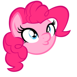 Size: 2232x2232 | Tagged: safe, artist:tuppkam1, pinkie pie, g4, bust, duckface, female, high res, portrait, simple background, solo, transparent background, vector