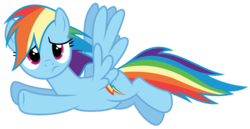 Size: 1243x643 | Tagged: safe, artist:dashiesparkle, rainbow dash, 28 pranks later, g4, .svg available, female, flying, simple background, solo, transparent background, vector