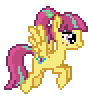 Size: 88x98 | Tagged: safe, artist:botchan-mlp, sour sweet, pegasus, pony, equestria girls, g4, animated, cute, desktop ponies, equestria girls ponified, female, flying, gif, mare, pixel art, ponified, simple background, solo, sourbetes, sprite, transparent background