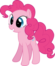 Size: 2161x2586 | Tagged: safe, artist:derphed, pinkie pie, earth pony, pony, g4, female, high res, simple background, smiling, solo, transparent background