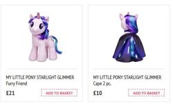 Size: 482x292 | Tagged: safe, starlight glimmer, g4, build-a-bear, clothes, dress, irl, photo, plushie