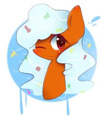 Size: 1112x1256 | Tagged: safe, artist:windymils, oc, oc only, earth pony, pony, :3, bust, female, mare, portrait, solo