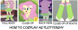 Size: 1846x732 | Tagged: safe, artist:prentis-65, fluttershy, equestria girls, g4, hamstocalypse now, my little pony equestria girls: friendship games, perfect day for fun, backpack, boots, cage, clothes, cute, high heel boots, legs, lockers, pictures of legs, shirt, skirt, socks