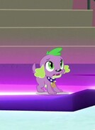 Size: 134x183 | Tagged: safe, screencap, spike, spike the regular dog, dog, equestria girls, g4, my little pony equestria girls: friendship games, dimensional cracks, male, picture for breezies, solo