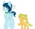 Size: 979x816 | Tagged: safe, artist:huskyrbtorchick, captain planet, oc, pegasus, pony, unicorn, equestria girls, g4, crying, equestria girls ponified, female, filly, looking down, offspring, parent:adagio dazzle, parent:captain planet, ponified, sad, simple background, white background