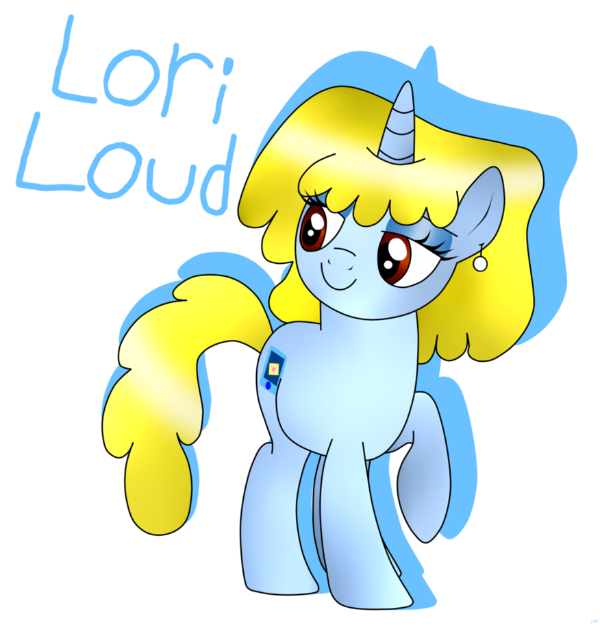 1383852 - safe, artist:katiekane822, pony, unicorn, ear piercing, female, lori  loud, mare, nickelodeon, piercing, ponified, simple background, solo, the  loud house, transparent background - Derpibooru