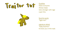 Size: 1024x569 | Tagged: safe, derpibooru exclusive, oc, oc only, oc:traitor tot, earth pony, pony, 1000 years in photoshop, angry, midget horse, quote, rage, red eyes, reference sheet, simple background, solo, white background