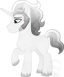 Size: 666x800 | Tagged: safe, artist:tambelon, oc, oc only, oc:prince topaz, crystal pony, crystal unicorn, pony, unicorn, simple background, solo, transparent background, watermark