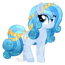 Size: 500x505 | Tagged: safe, artist:tambelon, oc, oc only, oc:diamond dove, crystal pony, pony, looking at you, simple background, solo, transparent background, watermark
