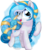 Size: 633x751 | Tagged: safe, artist:tambelon, oc, oc only, oc:bubble lee, crystal pony, pony, unicorn, clothes, commission, crystallized, female, mare, open clothes, simple background, smiling, solo, transparent background, watermark