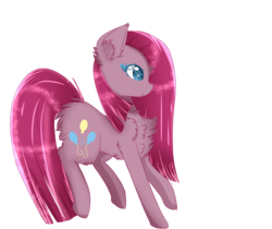 Size: 3000x2520 | Tagged: safe, artist:php146, pinkie pie, earth pony, pony, g4, chest fluff, female, fluffy, high res, makeup, pinkamena diane pie, simple background, solo, transparent background