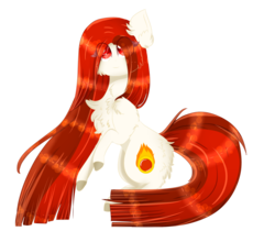 Size: 1024x860 | Tagged: safe, artist:php146, oc, oc only, oc:shana, earth pony, pony, chest fluff, colored pupils, eye clipping through hair, female, fluffy, long mane, mare, simple background, solo, transparent background