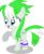 Size: 10208x12301 | Tagged: safe, artist:cyanlightning, oc, oc only, oc:emerald lightning, pegasus, pony, g4, .svg available, absurd resolution, cutie mark, female, filly, leg warmers, open mouth, raised hoof, raised leg, simple background, smiling, solo, transparent background, vector