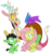 Size: 1600x1702 | Tagged: safe, artist:lockhe4rt, discord, fluttershy, oc, oc:colt anon, earth pony, pony, g4, anoncolt, colt, family photo, female, male, mare, simple background, smiling, transparent background