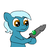 Size: 640x600 | Tagged: safe, artist:ficficponyfic, editor:minus, oc, oc only, oc:larimar, earth pony, pony, colt quest, alternate color palette, blade, child, color, colored, colt, foal, frown, gem, male, solo, sword, weapon