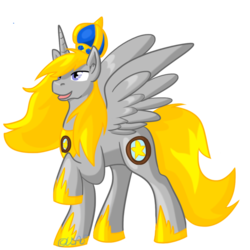 Size: 1024x1024 | Tagged: safe, artist:usagi-zakura, oc, oc only, oc:king argentum, alicorn, pony, alicorn oc, simple background, solo, transparent background