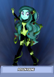 Size: 1600x2263 | Tagged: safe, artist:jucamovi1992, oc, oc only, oc:radne, equestria girls, g4, crossover, dc comics, poison ivy, solo