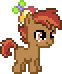 Size: 62x74 | Tagged: safe, artist:botchan-mlp, button mash, earth pony, pony, g4, animated, blinking, buttonbetes, colt, cute, foal, gif, hat, male, pixel art, propeller hat, simple background, solo, transparent background