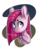 Size: 659x863 | Tagged: safe, artist:rappy-yum, pinkie pie, earth pony, pony, g4, abstract background, cup, eating, female, food, heart, heart eyes, pinkamena diane pie, simple background, solo, tea, teacup, transparent background, wingding eyes