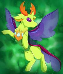 Size: 1472x1722 | Tagged: safe, artist:dawntheartsyfuk, thorax, changedling, changeling, g4, to where and back again, king thorax, male, solo