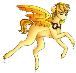 Size: 1063x1021 | Tagged: safe, artist:cinnamonsparx, oc, oc only, oc:sunbeam, original species, fluff slime, male, simple background, solo, stallion, transparent background, wings