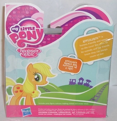 Size: 1071x1110 | Tagged: safe, photographer:moonlightdreams, applejack, earth pony, pony, g4, backcard, female, solo, text