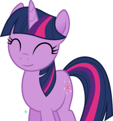 Size: 2094x2250 | Tagged: safe, artist:arifproject, twilight sparkle, pony, unicorn, g4, cute, eyes closed, female, high res, mare, simple background, smiling, solo, transparent background, vector