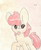 Size: 692x842 | Tagged: safe, artist:slightlyshade, apple bloom, g4, female, simple background, solo, tongue out