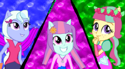 Size: 1024x569 | Tagged: safe, artist:gouhlsrule, sour sweet, sugarcoat, sunny flare, equestria girls, g4, my little pony equestria girls: legend of everfree, alternate universe, crystal guardian