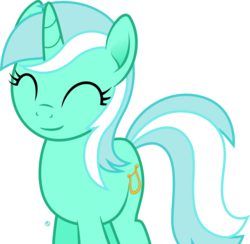 Size: 2265x2213 | Tagged: safe, artist:arifproject, lyra heartstrings, pony, unicorn, g4, ^^, cute, eyes closed, female, high res, simple background, smiling, solo, transparent background, vector