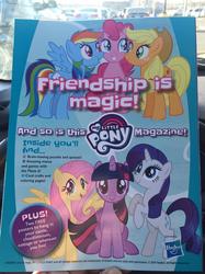 Size: 886x1182 | Tagged: safe, applejack, fluttershy, pinkie pie, rainbow dash, rarity, twilight sparkle, alicorn, pony, g4, 2017, magazine cover, mane six, movie, my little pony logo, title drop, twilight sparkle (alicorn)