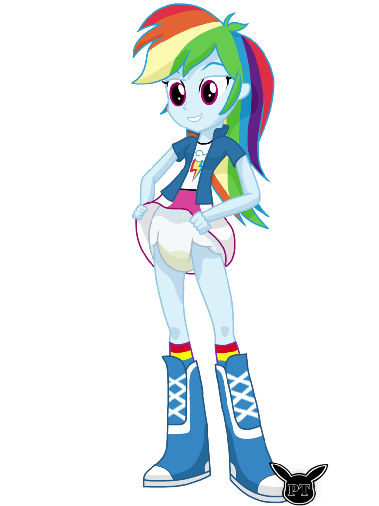 rainbow dash human form hot