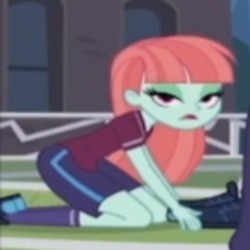 Size: 500x500 | Tagged: safe, screencap, melon mint, equestria girls, g4, pinkie spy (short), cropped, op i can't see shit, solo focus, wrong aspect ratio