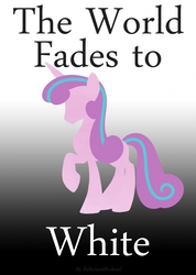 Size: 731x1024 | Tagged: safe, artist:reluctantbrohoof, princess flurry heart, alicorn, pony, fanfic:the world fades to white, g4, fanfic, fanfic art, female, gradient background, older, silhouette, solo