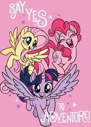 Size: 284x397 | Tagged: safe, fluttershy, pinkie pie, twilight sparkle, alicorn, pony, g4, my little pony: the movie, say yes to adventure!, trio, twilight sparkle (alicorn)