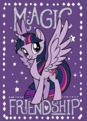 Size: 272x380 | Tagged: safe, twilight sparkle, alicorn, pony, g4, my little pony: the movie, cardboard twilight, female, friendship, magic, solo, spread wings, twilight sparkle (alicorn)