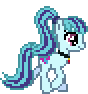 Size: 88x94 | Tagged: safe, artist:botchan-mlp, sonata dusk, earth pony, pony, equestria girls, g4, animated, cute, equestria girls ponified, female, gif, mare, pixel art, ponified, simple background, solo, sonatabetes, transparent background, trotting, walking