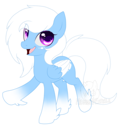 Size: 871x917 | Tagged: safe, artist:midnight-estelle, oc, oc only, oc:cloud shaper, pegasus, pony, simple background, solo, transparent background