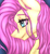 Size: 1757x1928 | Tagged: safe, artist:dawntheartsyfuk, fluttershy, pegasus, pony, g4, bust, female, portrait, solo