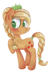 Size: 2000x2800 | Tagged: safe, artist:patchnpaw, applejack, crystal pony, pony, g4, apple eyes, crystallized, female, high res, simple background, solo, transparent background, wingding eyes