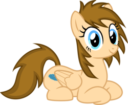 Size: 11204x9197 | Tagged: safe, artist:itspeahead, oc, oc only, oc:stellar winds, pegasus, pony, g4, absurd resolution, blue eyes, cutie mark, lying, lying down, show accurate, simple background, smiling, solo, transparent background, vector