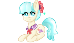 Size: 780x450 | Tagged: safe, artist:celeslun03, coco pommel, earth pony, pony, g4, female, simple background, solo, transparent background